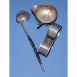 Two various antique toddy ladles