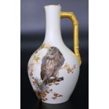 Royal Worcester ivory handpainted ewer