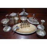 Quantity of silver plated table wares