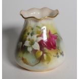 Royal Worcester handpainted vase