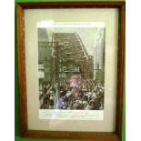 Framed Photograph of the harbour bridge opening