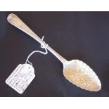 Victorian HM sterling silver berry spoon