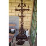 Victorian cast iron hallstand