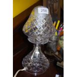 Small crystal bedroom lamp