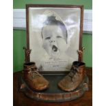 Babys First Shoes advertising plaque