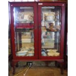 Small two door display cabinet