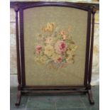 Large antique fire screen