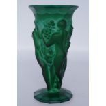 Good Malachite glass vase