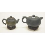 Two Chinese Yixing ceramic teapots