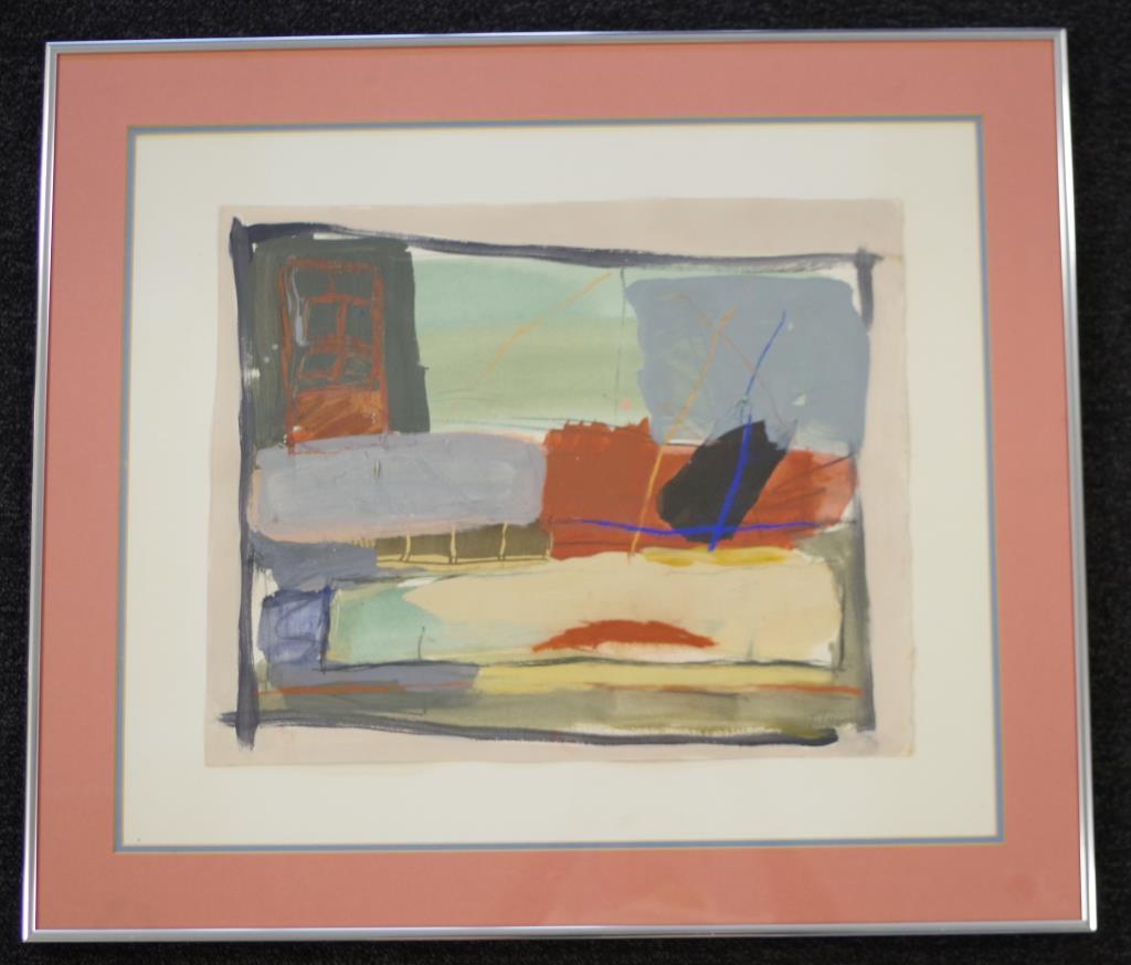 Janet Laurence (1947- ) Abstract Harbour Scene - Image 3 of 4