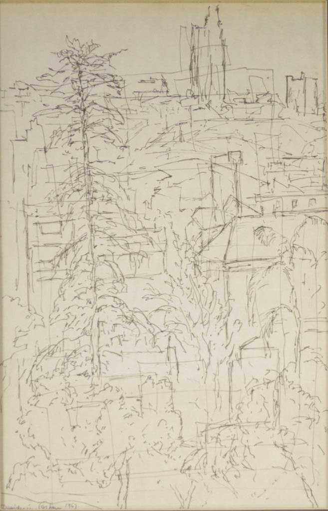 Desiderius Orban (1884-1986),"View of the City". - Image 2 of 4