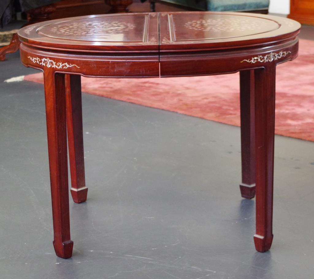 Chinese rosewood extension table - Image 8 of 10