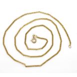 9ct yellow gold Cuban link chain necklace