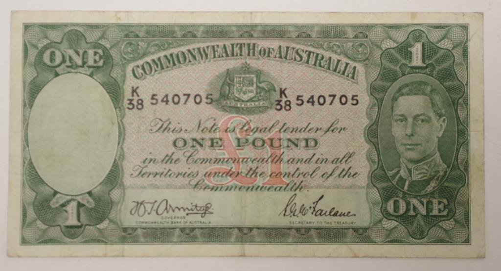 Australian Armitage / McFarlane £1 note
