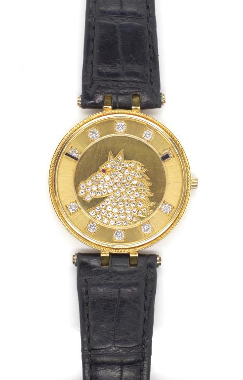 Diamond and ruby set 18ct yellow gold watch - Image 3 of 12