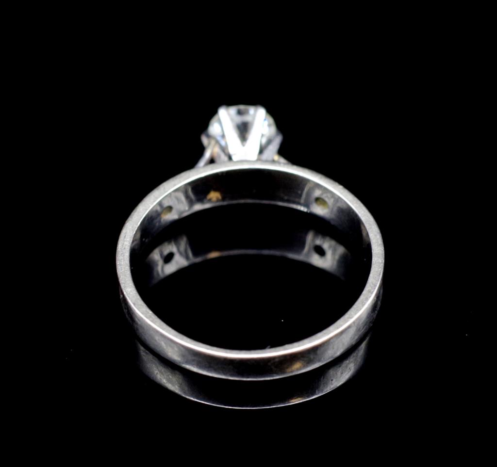 Solitaire diamond and 18ct white gold ring - Image 8 of 8