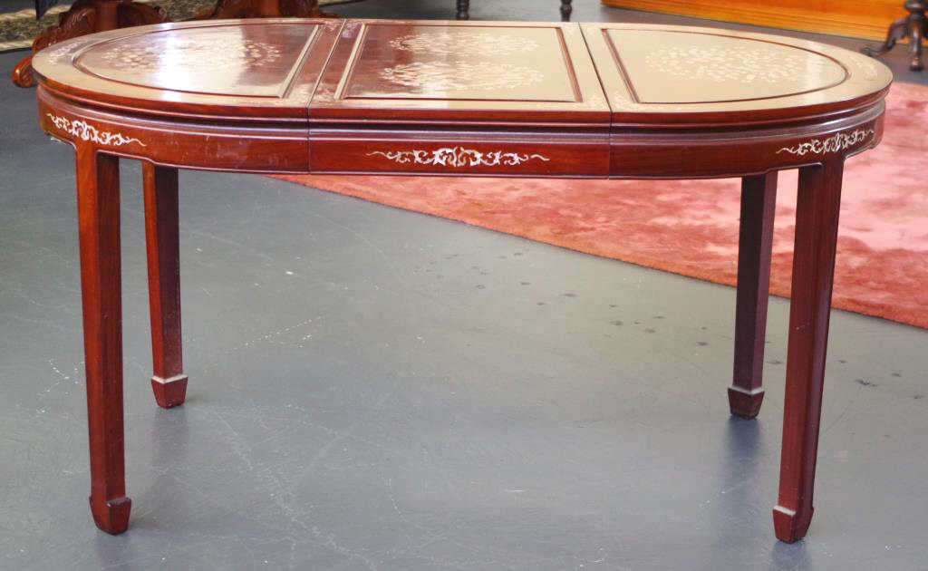 Chinese rosewood extension table - Image 2 of 10