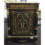 French Napoleon III boulle inlaid pier cabinet