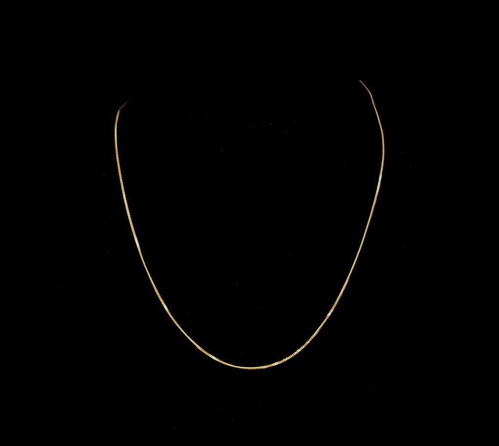 9ct yellow gold fine Cuban link necklace - Image 4 of 4