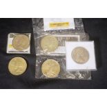Four 1988 Australian $5 commemorative coins