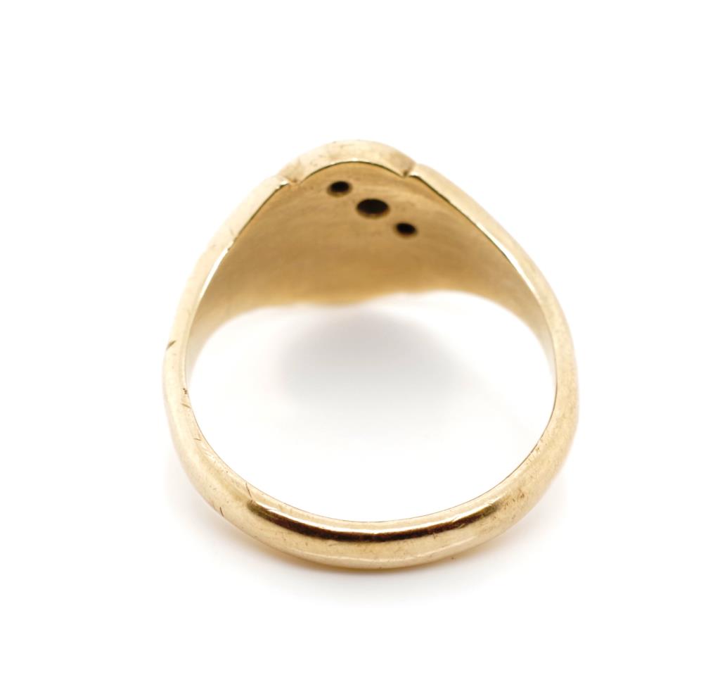 Australian Art Deco diamond set 9ct gold ring - Image 6 of 6