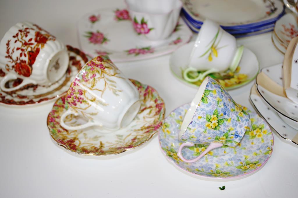 Collection vintage Shelley part teasets - Image 7 of 12