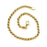 9ct yellow gold mariner link bracelet