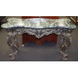 French Renaissance style cast iron centre table