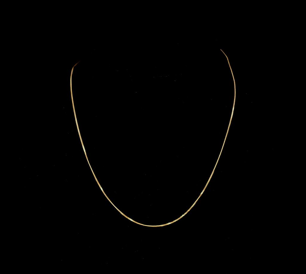 9ct yellow gold fine Cuban link necklace - Image 3 of 4