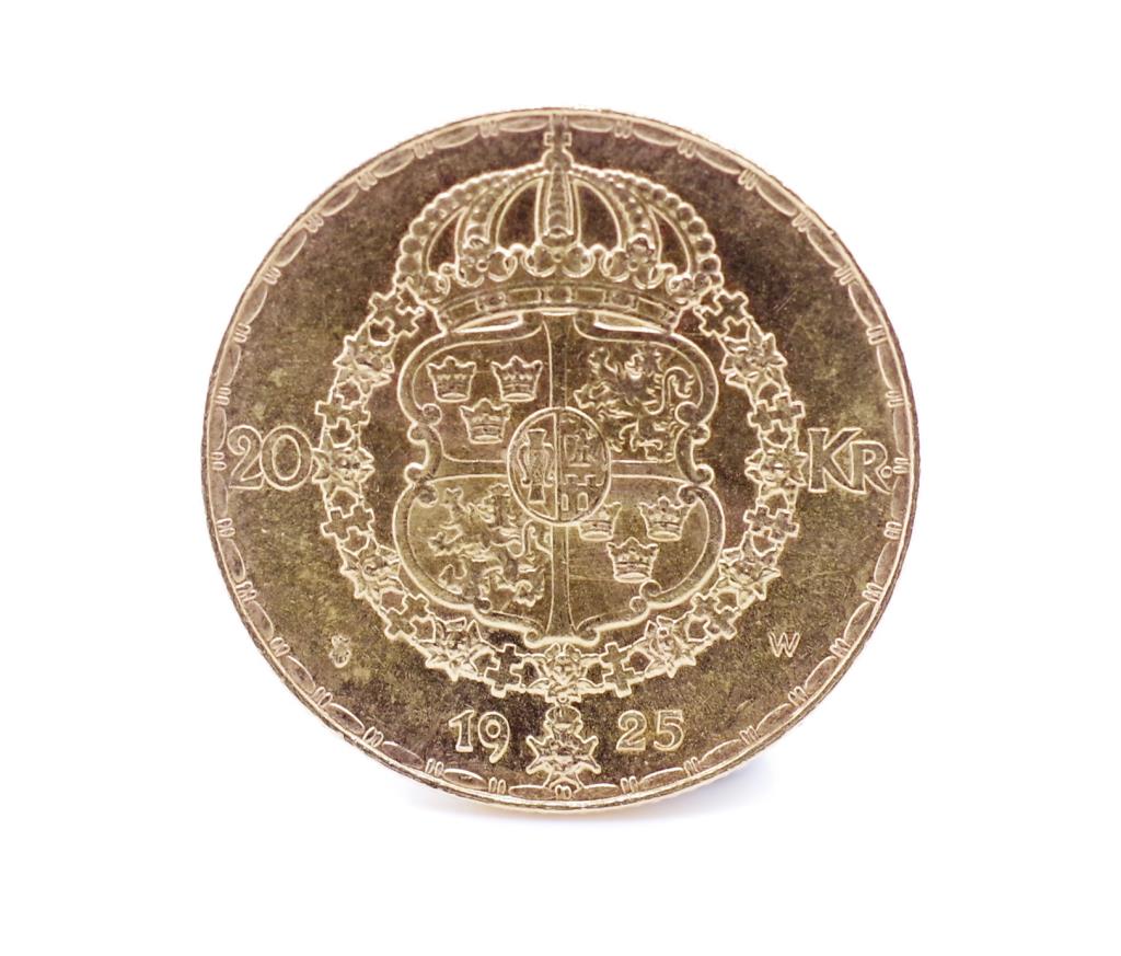 Swedish Gustaf V 20 Krone gold (.900) coin - Image 3 of 4