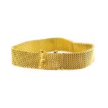 15ct yellow gold mesh bracelet