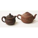 Two Chinese Yixing ceramic teapots