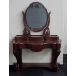 Victorian mahogany dressing table