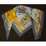 Hermes Paris silk scarf