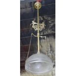 19th century style brass light fitting