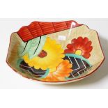 Art deco Crown Devon hand painted bowl