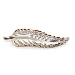 New Zealand sterling silver fern leaf brooch