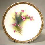 Royal Worcester Australian boronia flowers plate