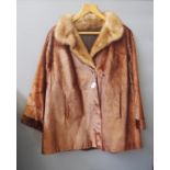 Seal skin fur jacket