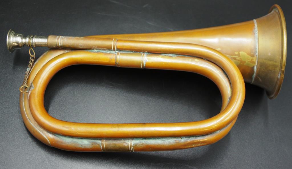Vintage Military Bugle - Image 3 of 4