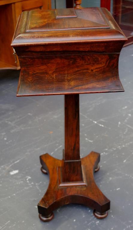 William IV rosewood teapoy - Image 6 of 6