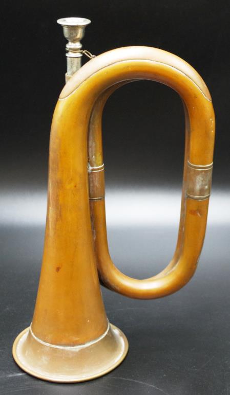 Vintage Military Bugle - Image 2 of 4