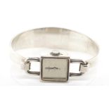 Vintage Heno 800 silver bangle watch