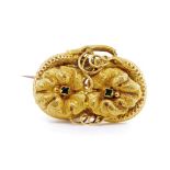 Australian colonial yellow gold brooch