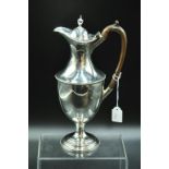 Late Victorian sterling silver ewer