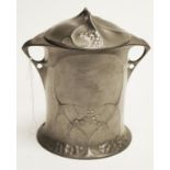 Kayserzinn Germany pewter biscuit barrel