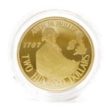 Australian 1987 $200 proof gold coin