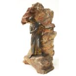 French bronze 'Dante aux Enfers' figure