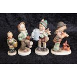 Four various Hummel Germany ceramic figures