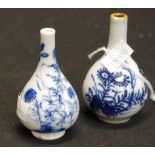 Two antique Chinese export miniature vases